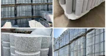 百色 芝麻白花岗岩挡车柱、隔离柱多少钱