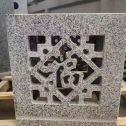 百色 芝麻白花岗岩镂空雕花灯笼