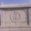 百色 芝麻白花岗岩屏风，照壁，影壁