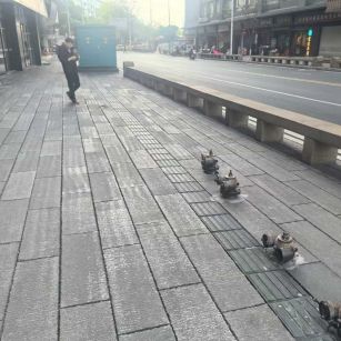 百色仿古石铺装效果