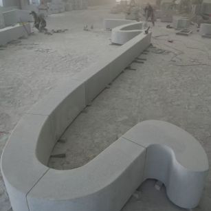 百色 花岗岩整石坐凳拼装