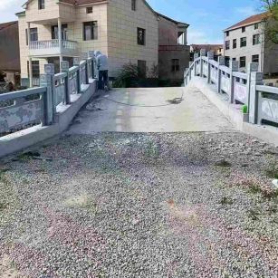 百色 芝麻灰花岗岩桥栏杆