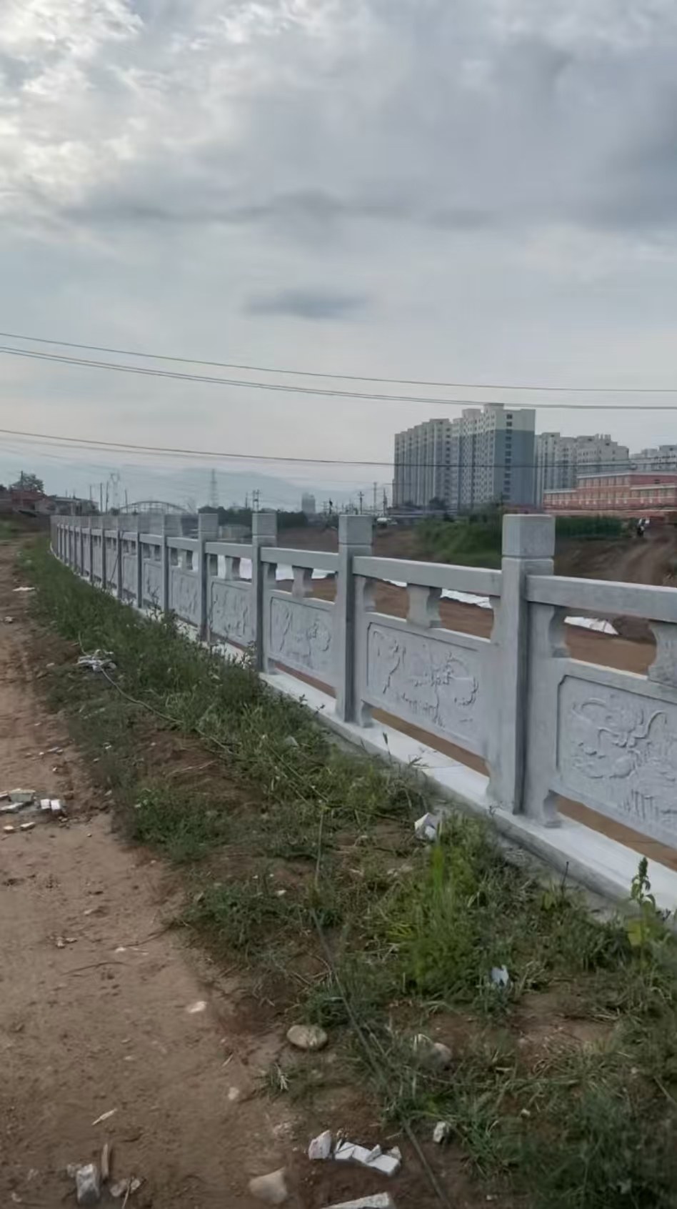 百色 石材河道栏杆