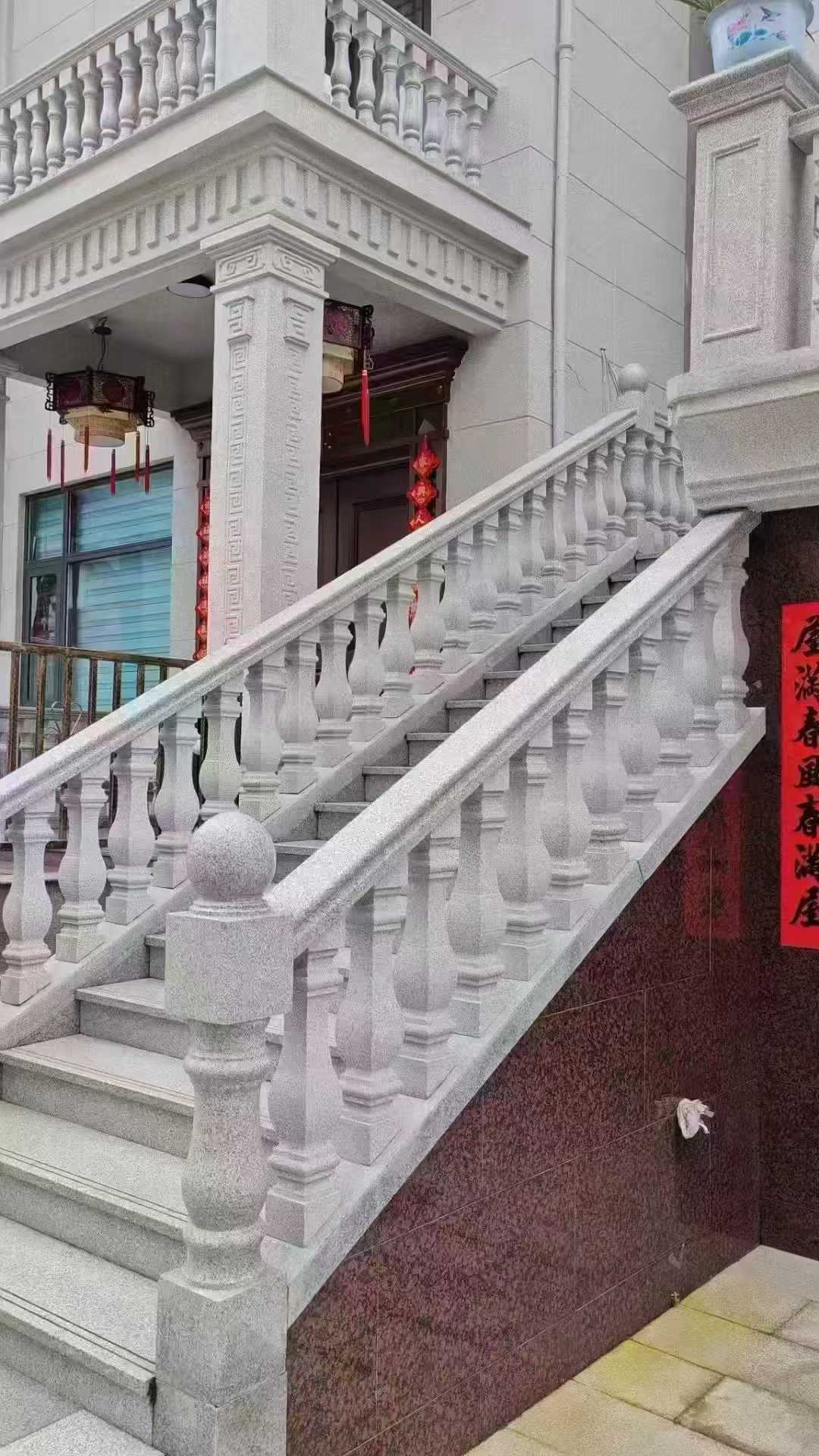 百色 天然石材 阳台庭院护栏、栏杆