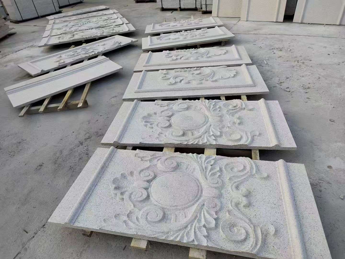 百色 芝麻白干挂雕花板
