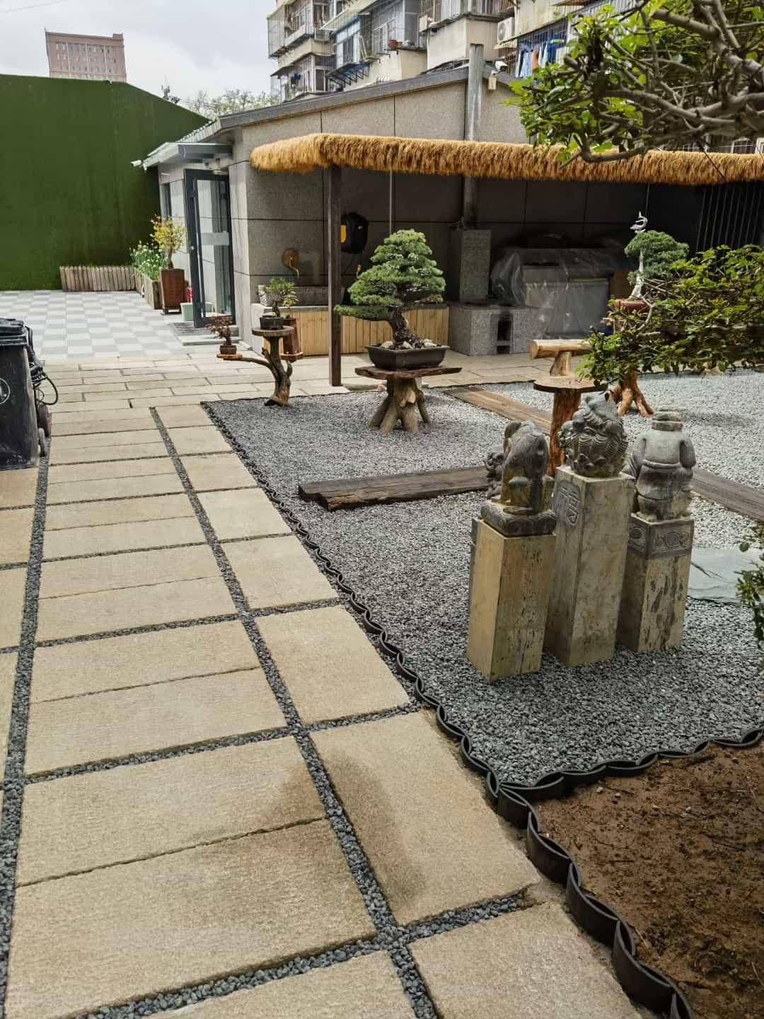 百色仿古石铺装效果