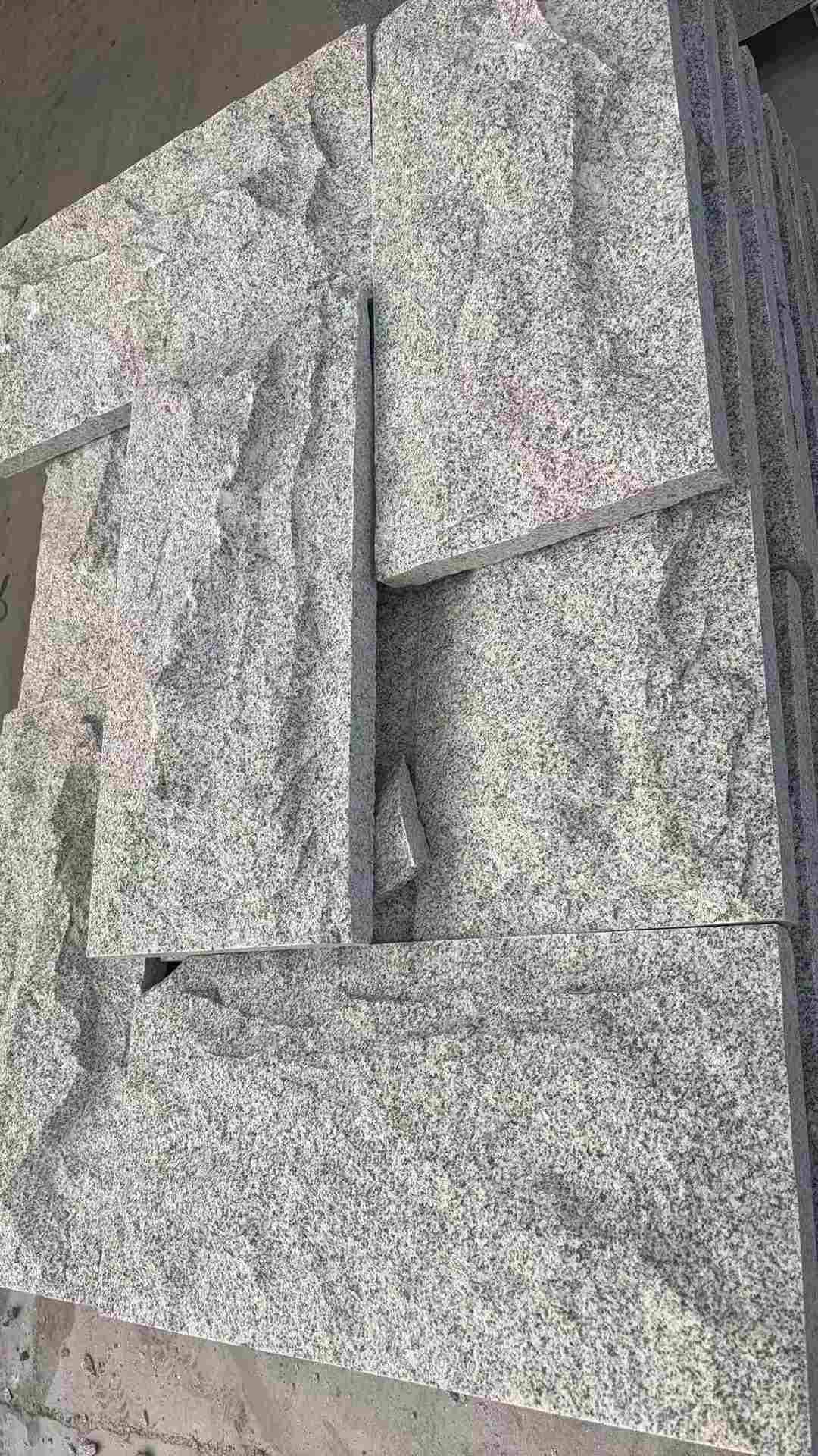 百色 芝麻白自然面花岗岩成品板